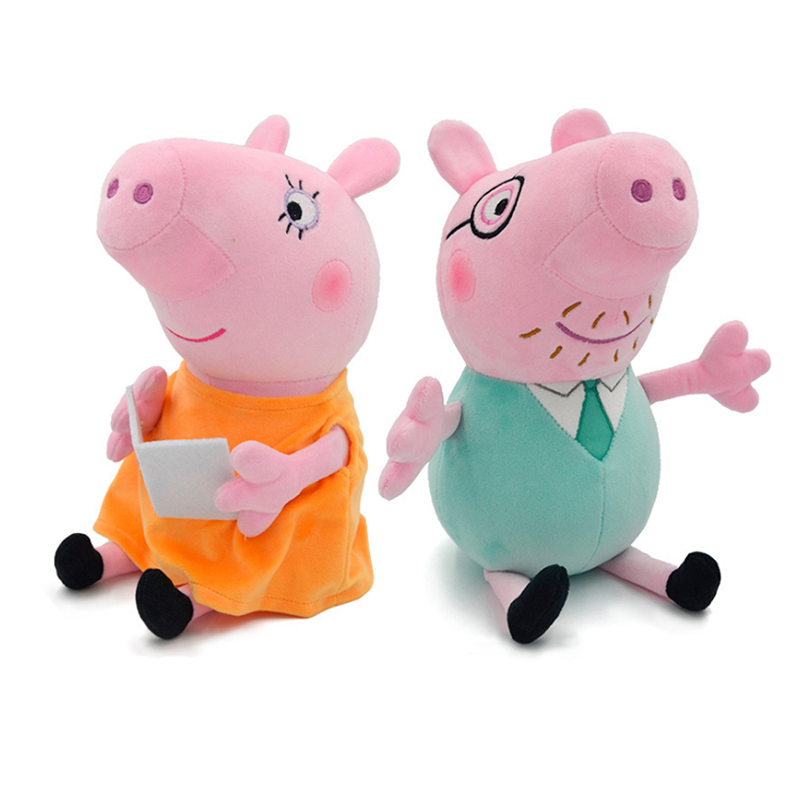 30cm Peppa Pig Plush Toys Cute - Dad Hat Cotton 评论和价格