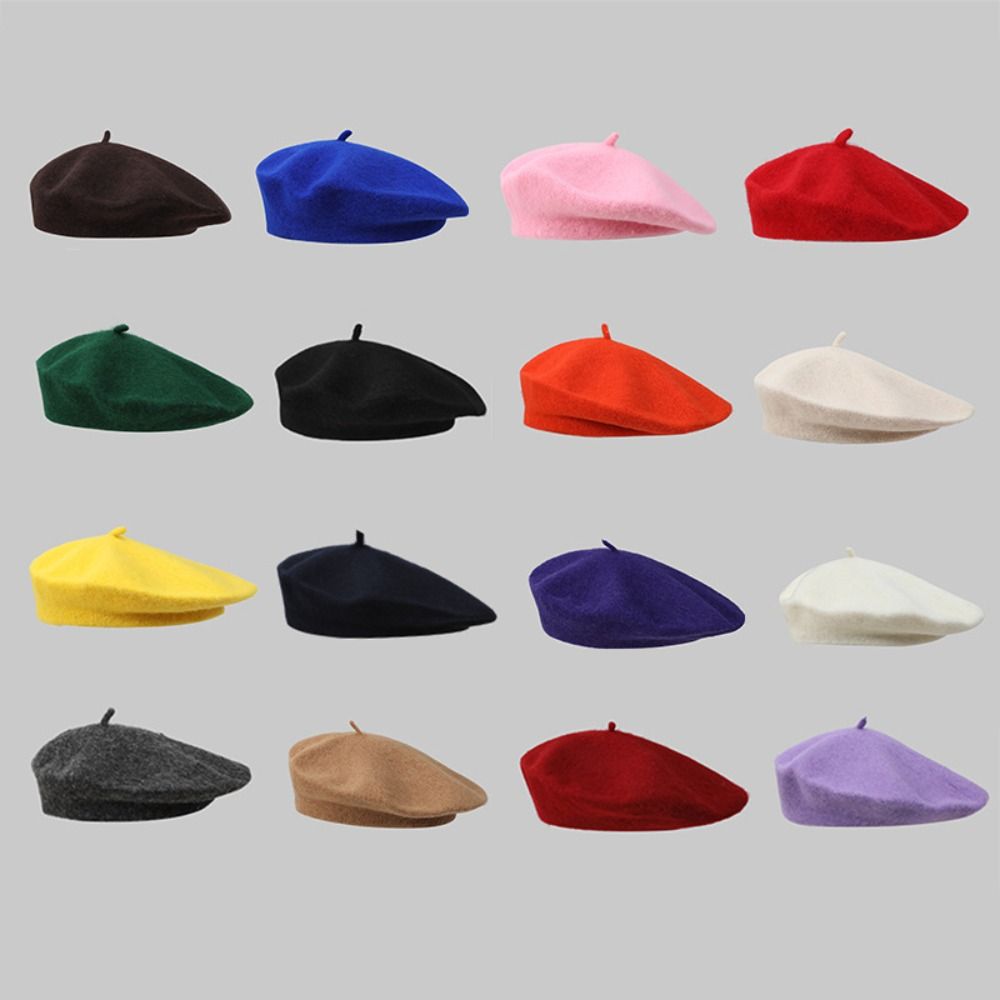 Autumn Lady Winter Warm Wool B - Beret French Wool 评论和价格