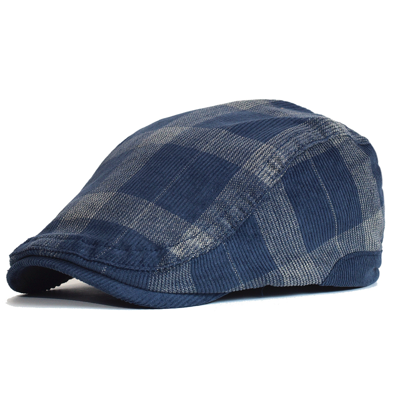 Winter Vintage Plaid Thick Ber - Dad Hat Cotton 评论和价格