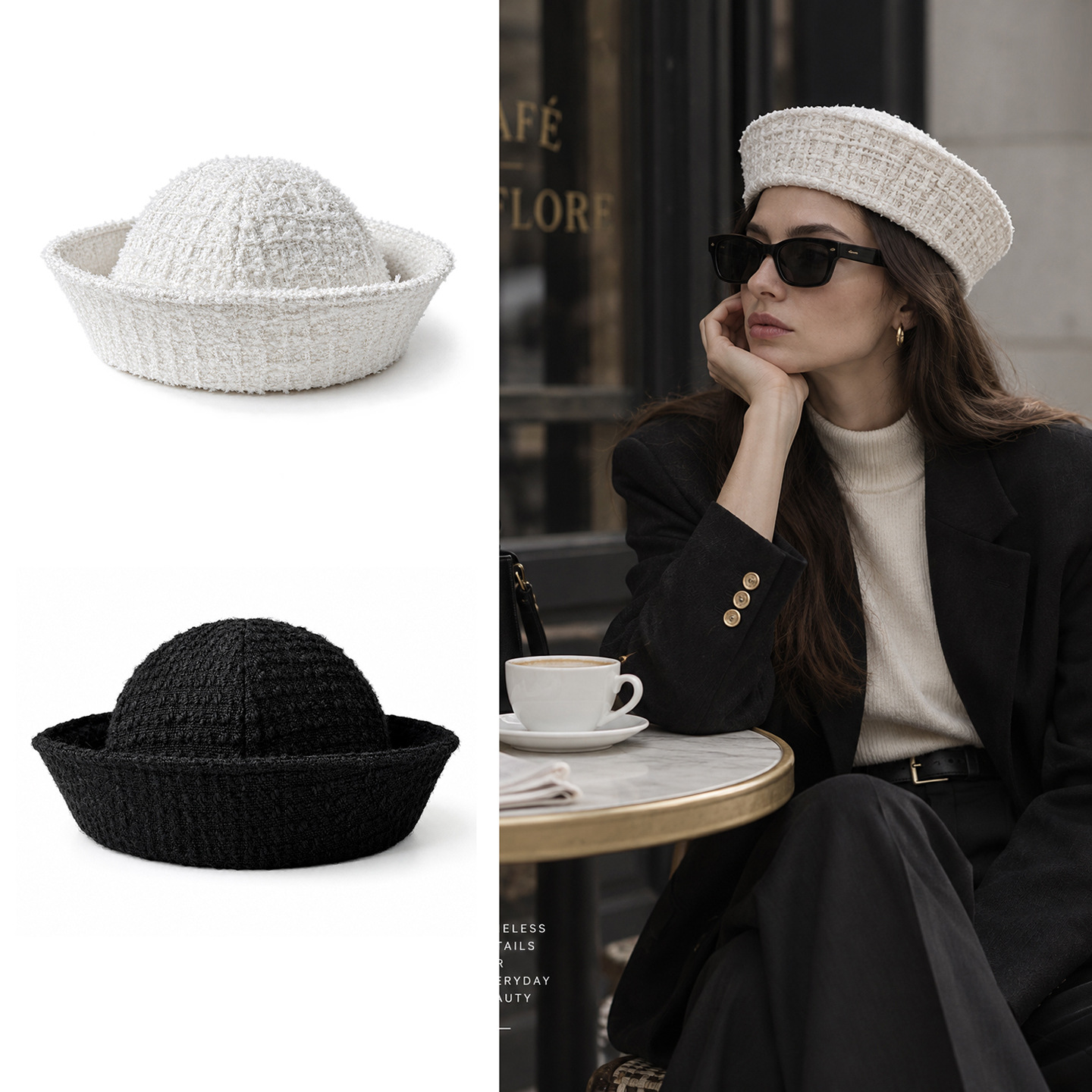 2027 Solid Color French Sailor - Beret French Wool 评论和价格