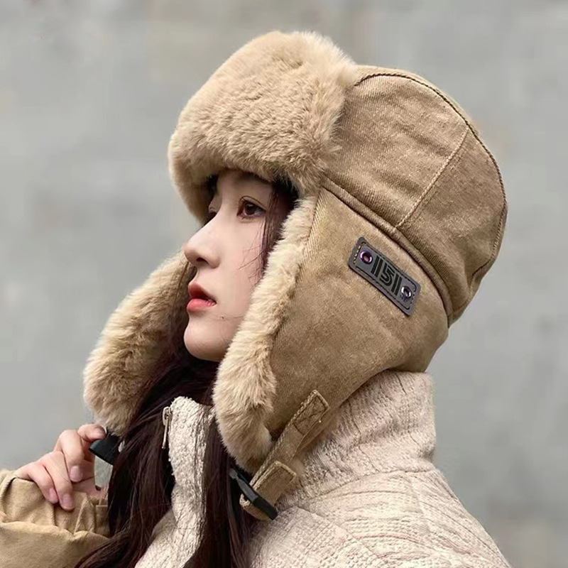 Winter Men's women's cotton ha - Winter Trapper Hat 评论和价格