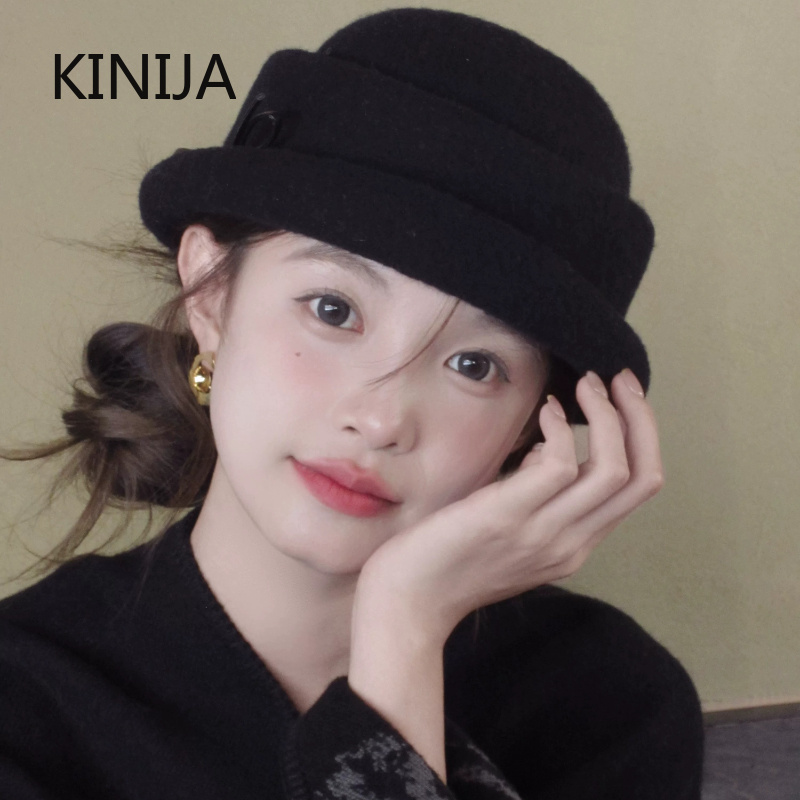 Hepburn Style Wool Top Hat Ber - Beret French Wool 评论和价格